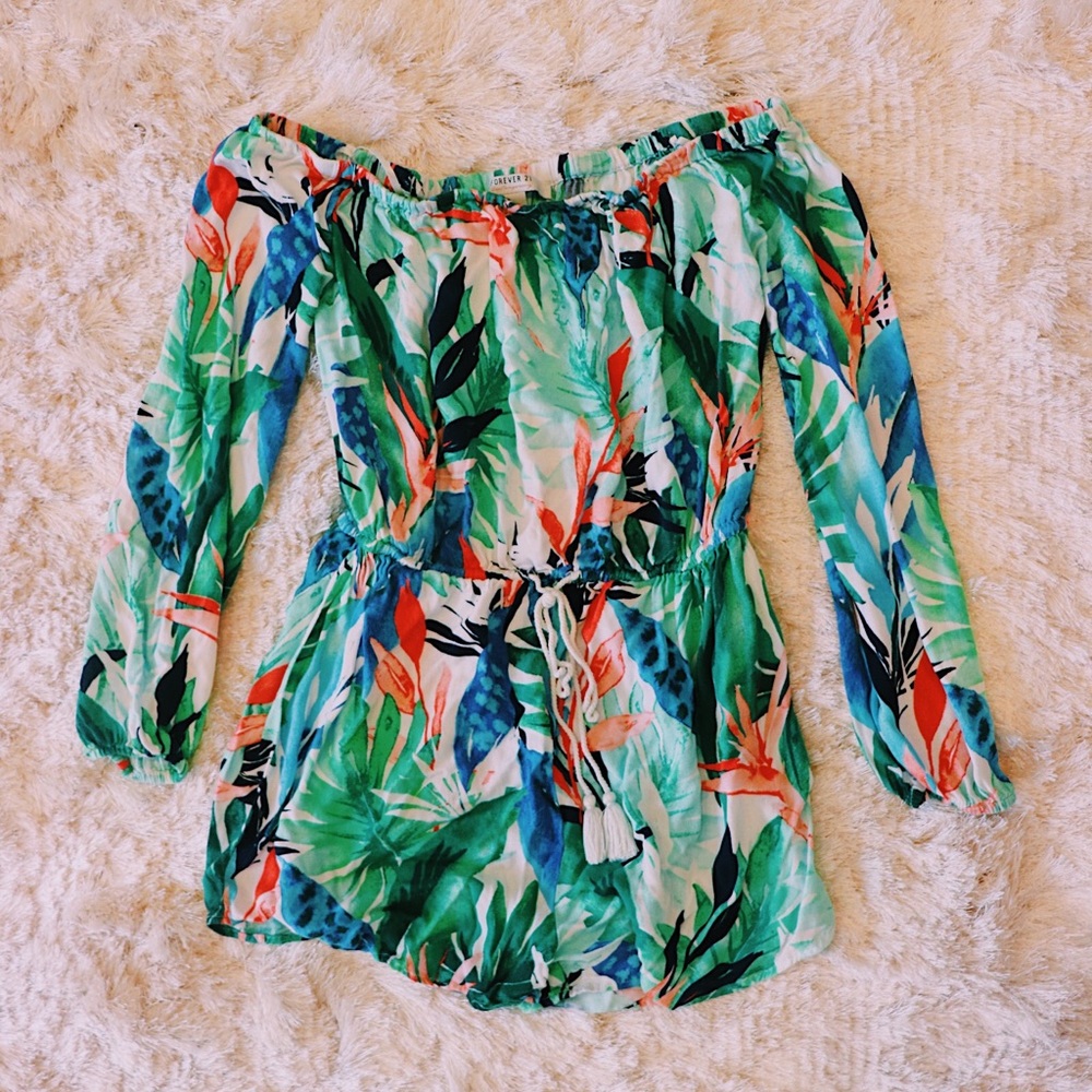 Forever 21 Tropical Romper